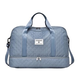 Travel Duffle Bag,Weekender Bags for Women with Shoe Compartment，Carry on Overnight Bag ,Gym Duffel Bag, Hospital Bags for Labor and Delivery:_BLUE