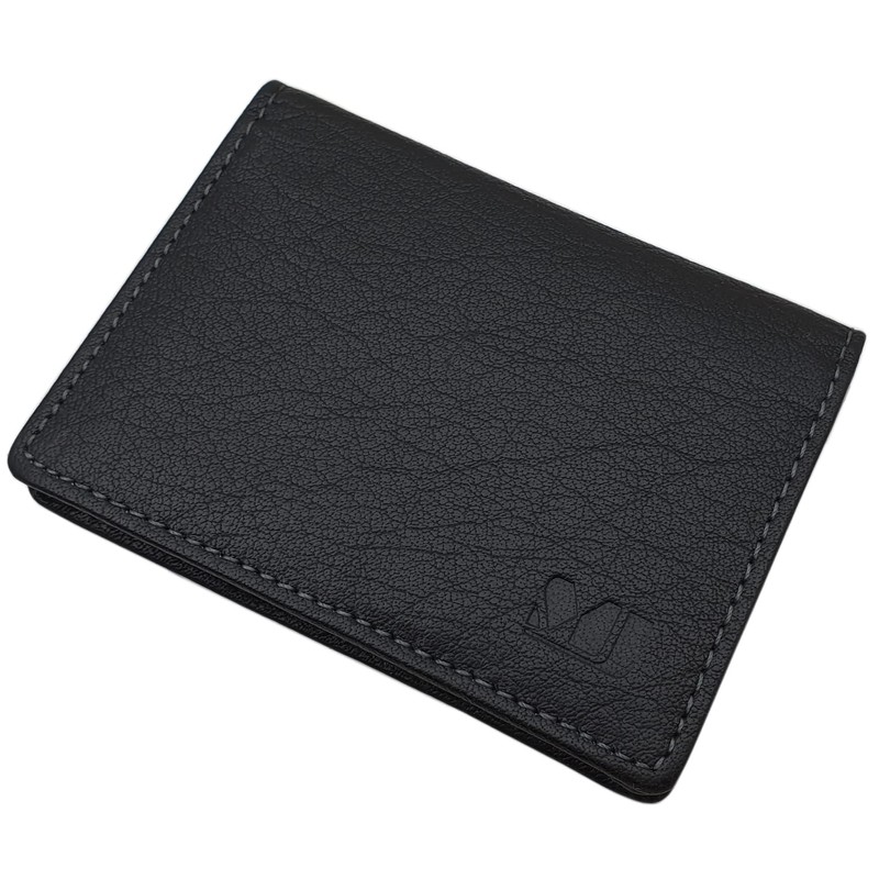 Genuine Leather Credit and Business Card Case in Calf or