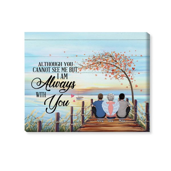 GOSSBY Personalized Custom Canvas (Mother And 2 Sons) Although you