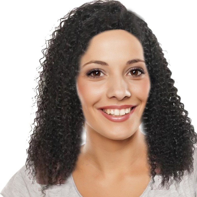 Deep Curly Wave Human Hair Lace Frontal Wig Human Hair
