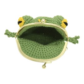 NASKA HT-15 Col.A Hand Knitting Kit, Frog Maguchi, Green