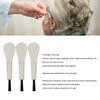 20pcs White Handle Black Hair Sound Aid Cleaning Brush Professional