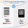 BaldrTherm 2.2'' Digital Thermometer and Hygrometer Meter, Solar-Powered Indoor Temperature