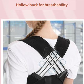 EXQST Adjustable Back Posture Belt Office Home Gym Unisex Back Posture Brace for Men and Women Perfect Fit for Spine Back Brace for Shoulders