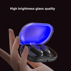 Zopsc Wireless Earphones with Ear Hook, Luminous Gradient -farbskport -Ohrphen, Bluetooth Headphones for Working Life Studies (Blue)