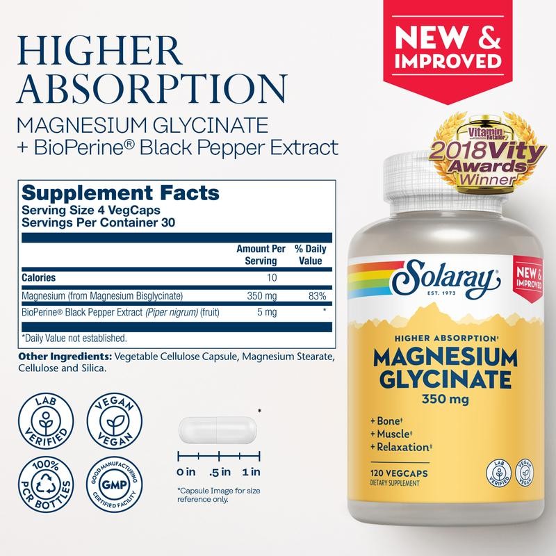 Magnesium Glycinate 350mg:_120ct