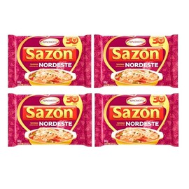 Ajinomoto - Sazon - Seasonings - 12x0.17oz Sachets - 2.12oz (PACK OF 04) | Temperos 12x5g Sachês - 60g (Northeast(Nordeste))