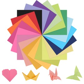 300 Sheets Origami Paper, 20 x 20 cm Folding Paper Colourful Paper Craft Card Double-Sided Coloured Paper for Students DIY Crafts (20 Colours)