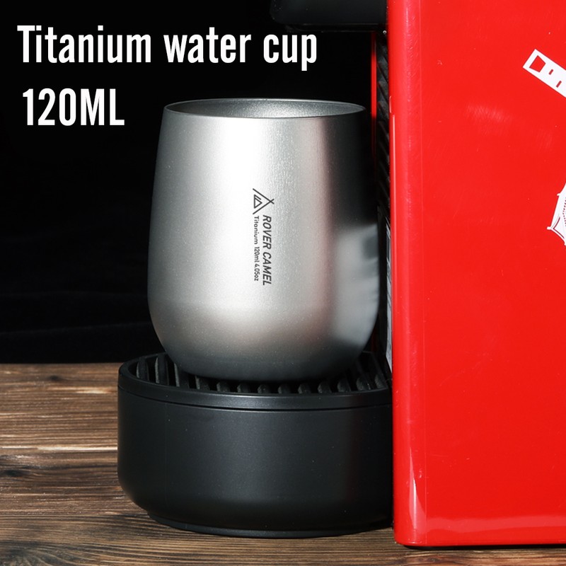 120ml Ultralight Titanium Double Wall Insulated Water Cup Tea Cup