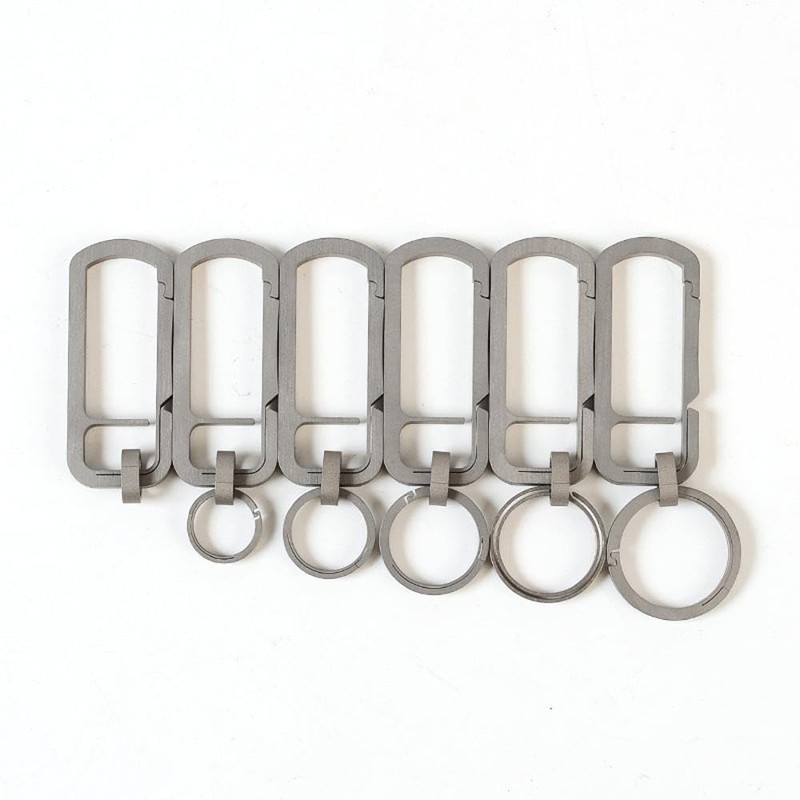 Keychain Carabiner Clips, Titanium Alloy Key Ring Key Ring Key