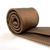 [S&W SHLAX&WING] Men's Necktie Brown Copper Formal Neck Tie Set