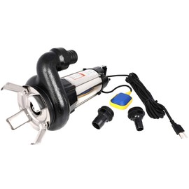 OCPTY 6340 GPH Sewage Submersible Water Pump 1.5 hp 42.6ft/13m Sump Pump for Farmland Irrigation With Float Switch