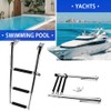 Mojiate Made 3 Step Ladder 316 Stainless Steel Telescoping Capacity