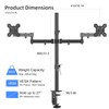 Bracwiser Dual Fully Adjustable Monitor Arm Stand Mount 31.5 Inch
