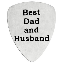 Dad Guitar Pick- Dad Gift for Father's Day, Dad Gifts from Daughter Son Wife, Christmas Birthday Gifts for Dad Stepdad Gifts- Best Dad and Husband