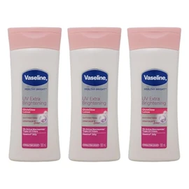 Vaseline UV Extra Brightening GlutaGlow Body Lotion – 3x100ml – With Niacinamide and Triple UV Filters