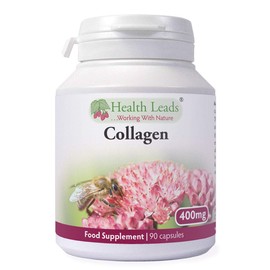 High Strength Collagen 400mg 90 Capsules, 3 Months Supply, Premium Hydrolysed Porcine Powder, Wrinkles, Hair, Skin, Nails & Joints, Magnesium Stearate Free & No Nasty Additives, Made in Wales