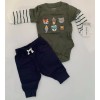 Carter's Newborn Carter's 2 Piece Pants and Shirt Animal Outdoor