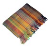 Lorenzo Cana Luxury Wool Blanket Elaborate Jacquard Woven Pattern Colourful