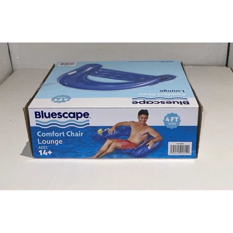 POLYGROUP PACIFIC LIMITED Bluescape Inflatable Comfort Chair Lounge Pool Float,