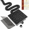 NAACOO Gutter Downspout Extensions, Upgraded 12x12in Catch Basin Low Profile