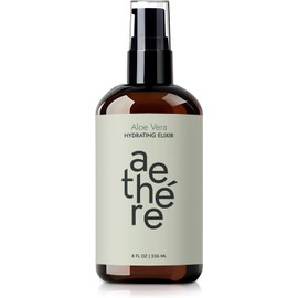 Gel de aloe vera para rostro, piel y cabello Alivio de quemaduras solares Aloe vera orgánico prensado en frío Cultivado y cosechado en Texas EE. UU. Elixir 8 fl oz