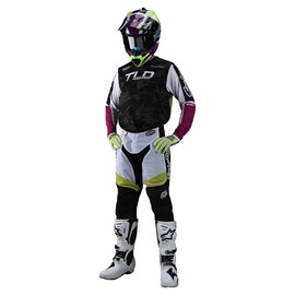 Troy Lee Designs GP Air Pant for Moto MX Motocross, Veloce Camo Black Glo Green, 34
