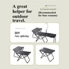 BIGPETS Outdoor Multifunctional Folding Grill Table, Portable Foldable Tactical Combinable