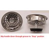 Replacement Basket Strainer for Kitchen Sink Strainers, Stainless Steel, Rubber