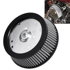 Unbranded Motor Air Cleaner Element Grey For Harley Street Electra Glide Dyna Fat Bob FXDF