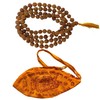 NAISHA Rudraksha Mala 108+1 & Gaumukhi Japa Mala Bag, Beads