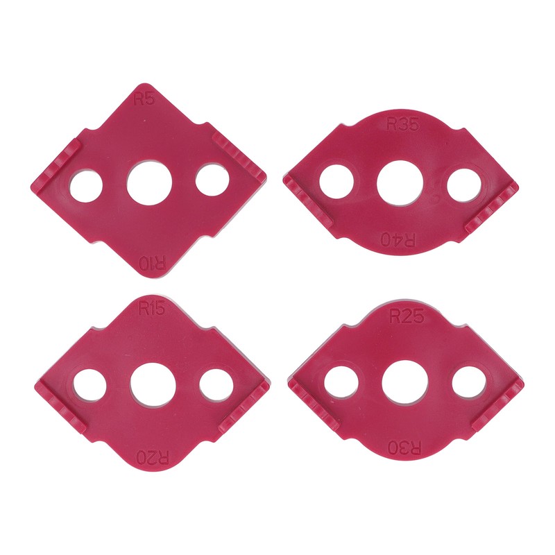 4 Pcs Radius Jig Router Template ABS Wear Resistant Woodworking