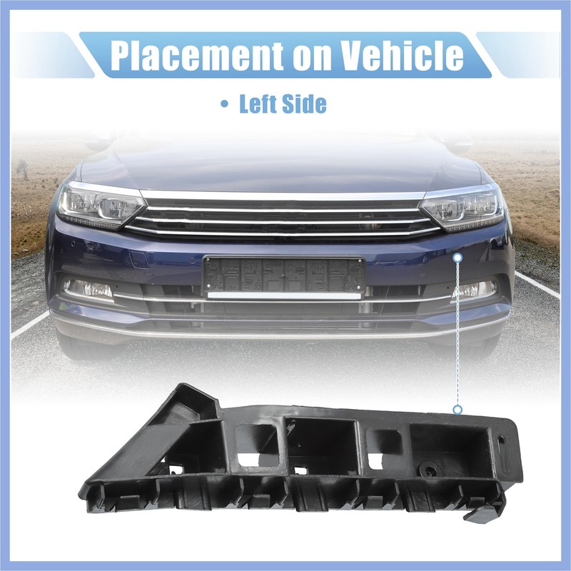 PARSLUCK Front Left Side Bumper Cover Bracket No.561807183A for Volkswagen