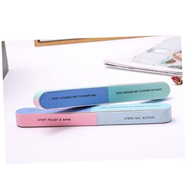 Healeved 8pcs Nail Art Sanding Bands Kit Professional Nail Buffer Blocks Polishing Strip for Women