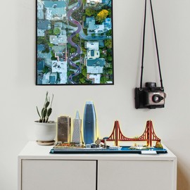 3D Puzzle - San Francisco Led City Line | 3D Puzzle Children and 3D Puzzle Adults | Model Kit Adults | Gift for Children | 3D Puzzle Children from 8 | 90 Pieces