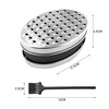 NyxSeat 1 Grater, 1 Small Brush, Stainless Steel Grater, Storable