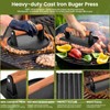 Whaleme Burger Press, Blackstone 7” Round Heavy-Duty Cast Iron Smash