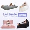 Hobestluk 3 in 1 Bean Bag Chair Giant Bean Bag