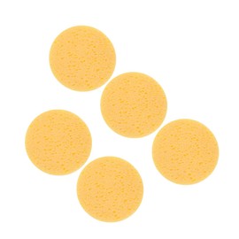 WOONEKY 5pcs Sponge Pads Round Makeup Remover Mats Gentle Skin Cleansing for Women Travel
