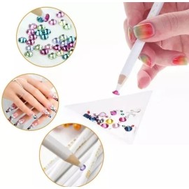 Unic Lápiz Mágico De Cera Aplicador De Pedrería Para Uña 5 Piezas