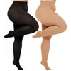 HeyUU Plus Size Tights for Women Semi Opaque Queen Size