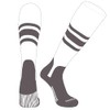 PEAR SOX OTC Baseball Softball Stirrup Socks (B, 5in) White,