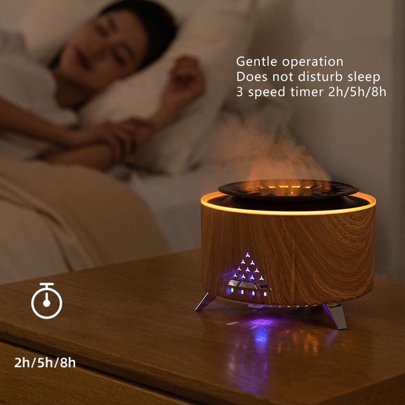 Flame Aroma Diffuser Jellyfish Shape Spray Bluetooth Speaker Flame Atomizing