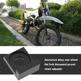 ECSiNG 2pcs 12mm Hole Dia Motorcycle Chain Adjuster Tensioner CNC Tensioner for Dirt Motor Bike Motorcycle 50cc 70cc 90cc 110cc 125cc Black