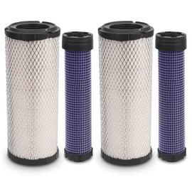 LSJWLY 2 Sets Air Filter for Kawasaki 11013-7044 & 11013-7045 Inner & Outer, Compatible with Donaldson P821575 & P822858， Fit for Kohler 25-083-01-S M131802 M131803