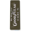 Tinworld Tin Sign: Goodyear Tires Rim Cut Garage Auto Shop