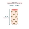 Insulated Stainless Steel Slim-Can Cooler by Studio Oh! - Sunny