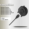 QHBAMD 3 Pack Compatible for Garmin Instinct 2/2S/2X/Tide/Tactical Watch Charger