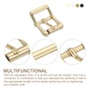 uxcell Metal Roller Buckle, 4Pcs 7/8 Inch Single Prong Belt