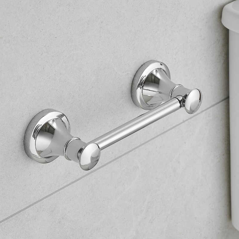 Hoimpro Wall Mounted Rustproof Chrome Toilet Tissue Paper Holder Bathroom